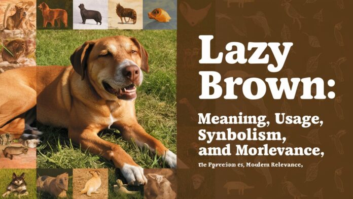 lazy brown